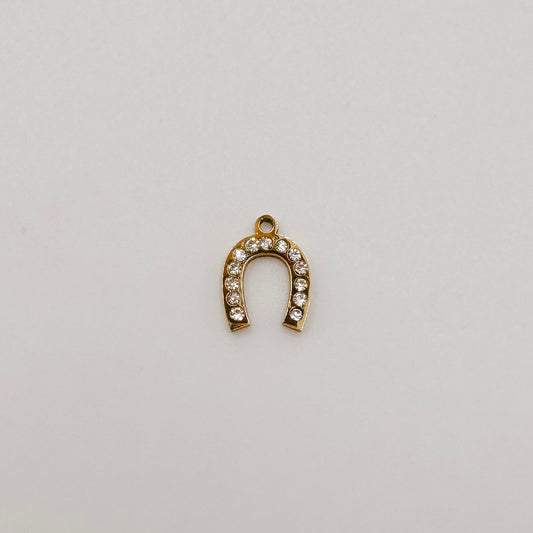 Gold diamond horseshoe