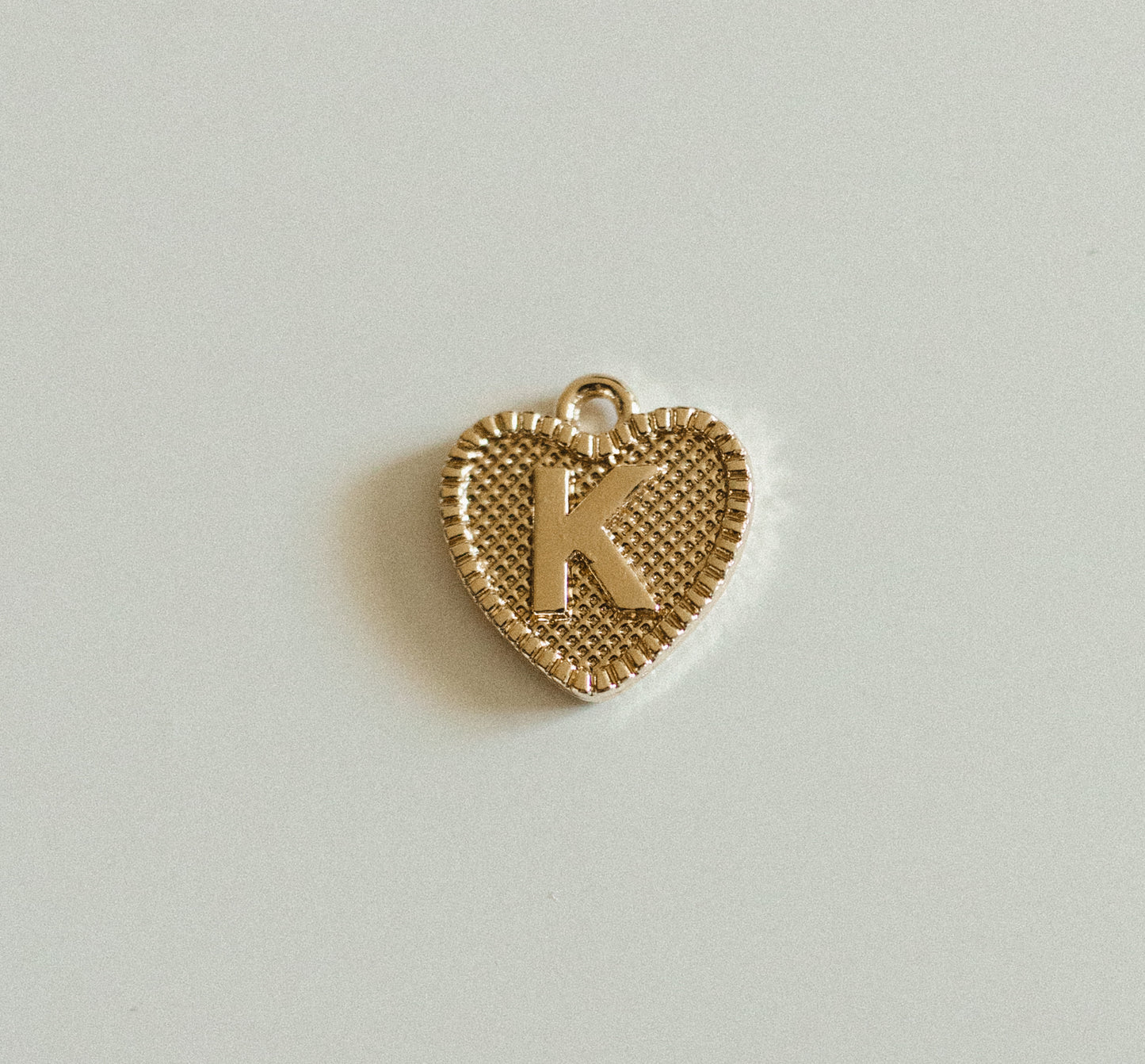 Gold heart letters A-Z