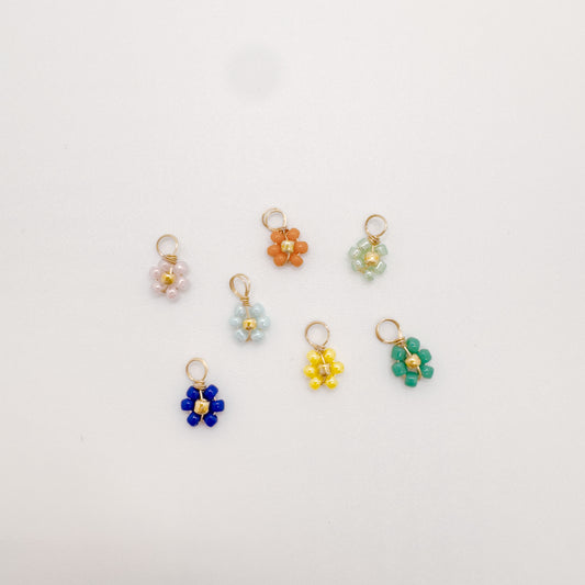 Tiny gold bead flowers