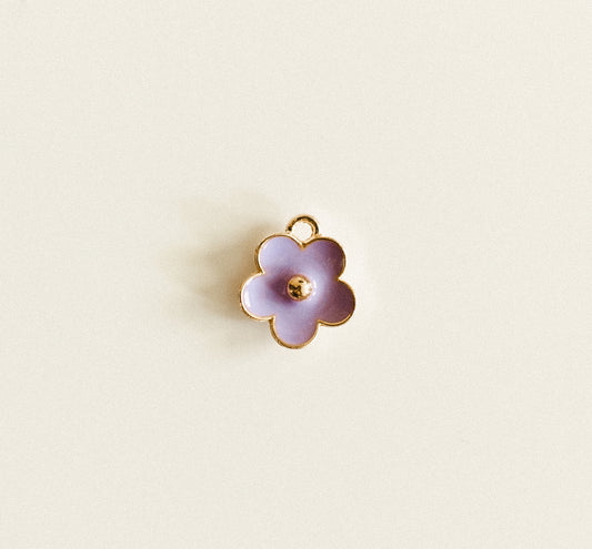 Small gold purple flower