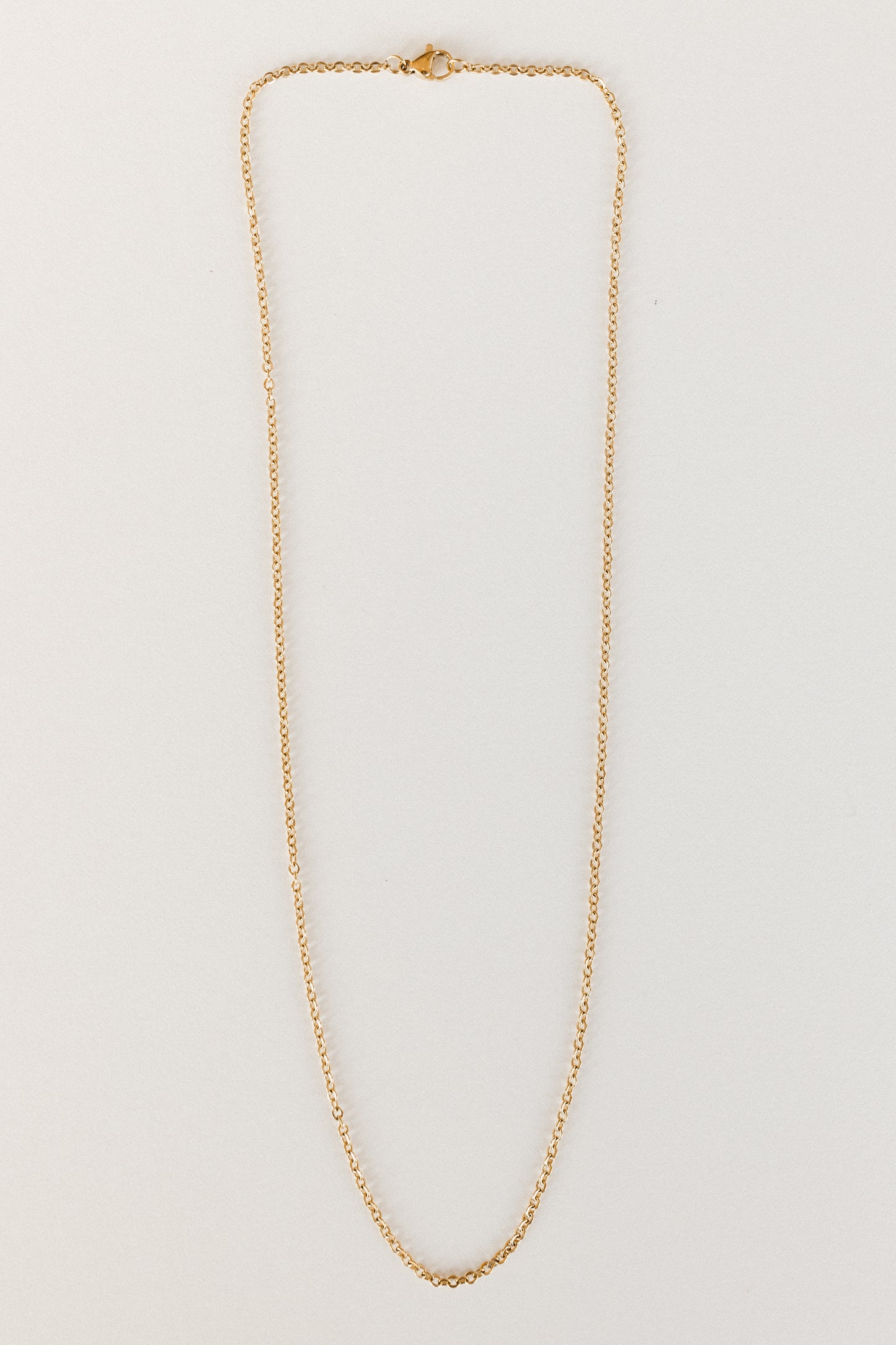 Gold slider necklace