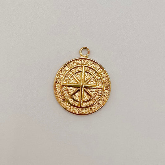 Large gold compass