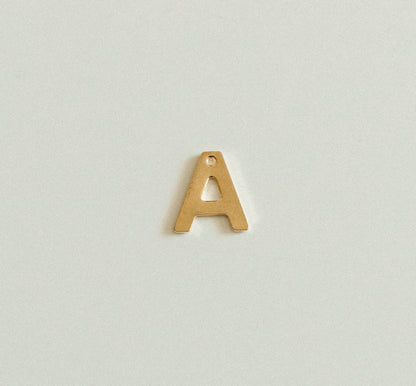 Flat gold letters A-Z