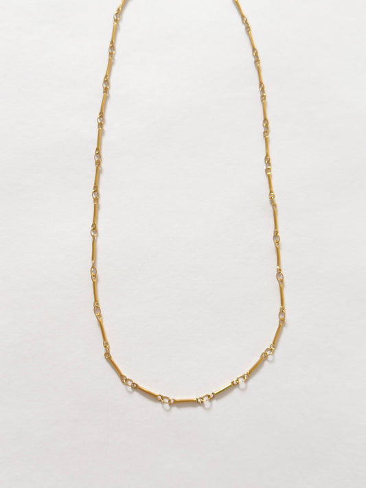 Gold thin bar chain (link or slider)