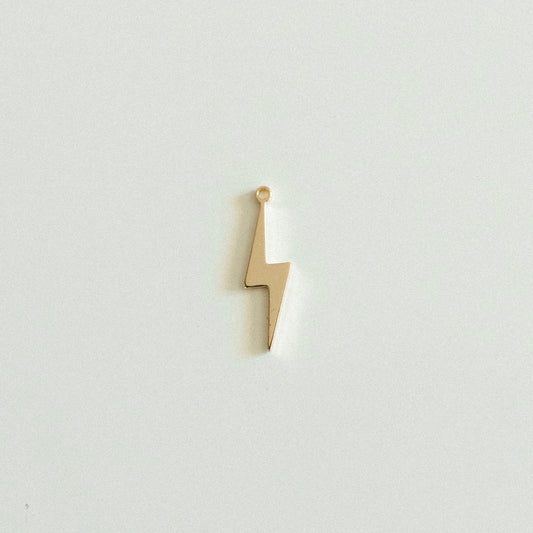 Small flat gold lightning bolt