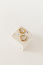 Gold smooth earrings