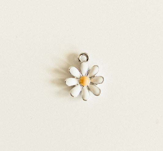 Silver white flower