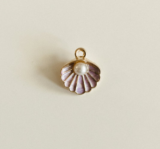 Gold purple pearl shell