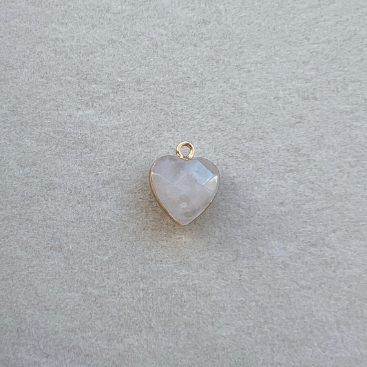 Gold white heart