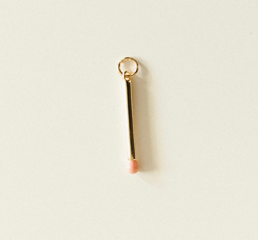 Gold & pink match stick