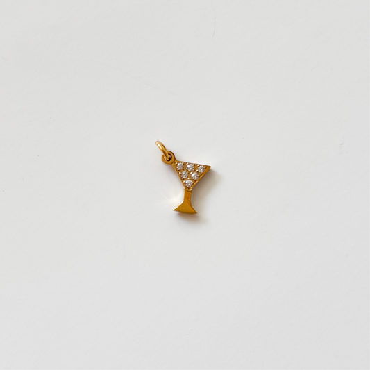 Small gold diamond martini