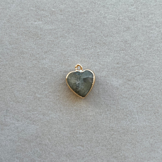 Gold grey heart