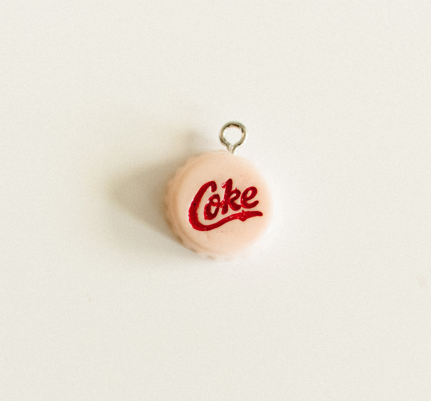 Silver pink coke cap