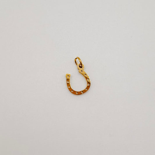 Small gold horse shoe