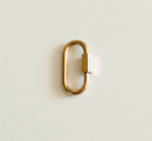 Gold oval charm clip