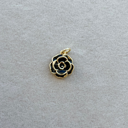 Gold black rose