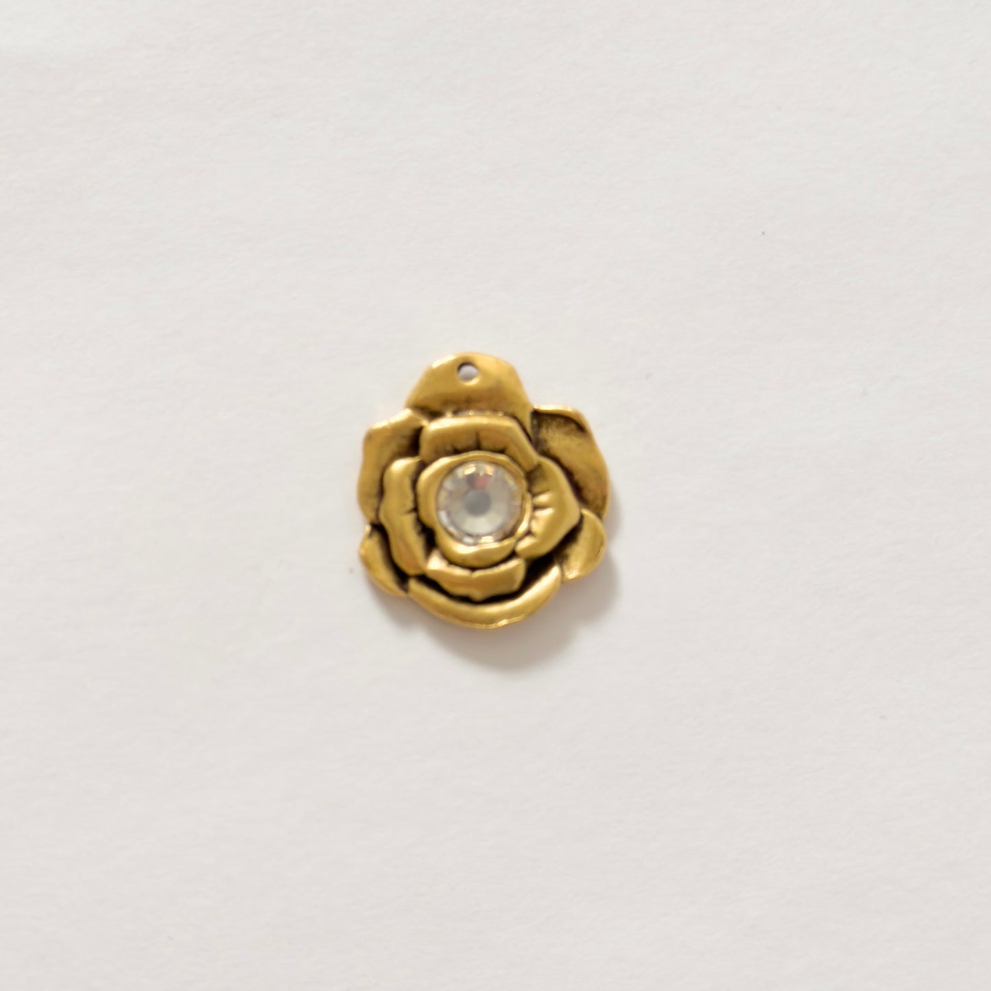 Antique gold diamond rose