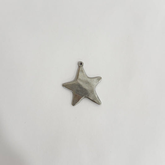 Antique silver medium star