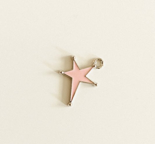 Silver pink star