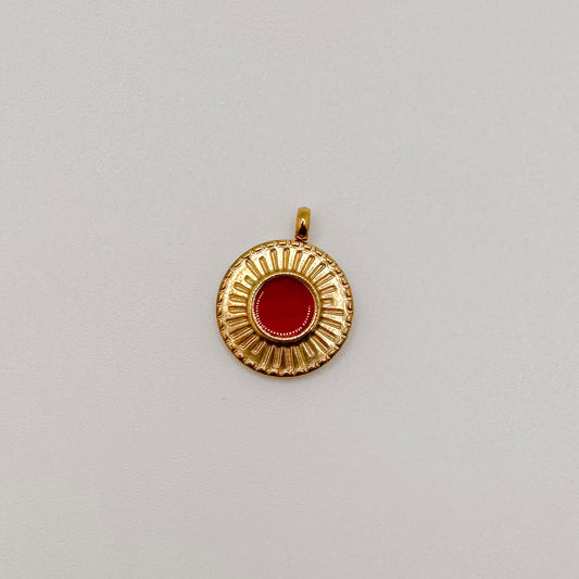 Gold red circle