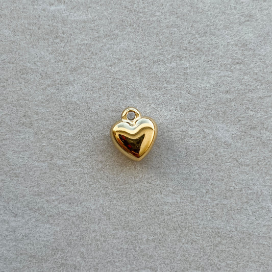 Small gold bubble heart